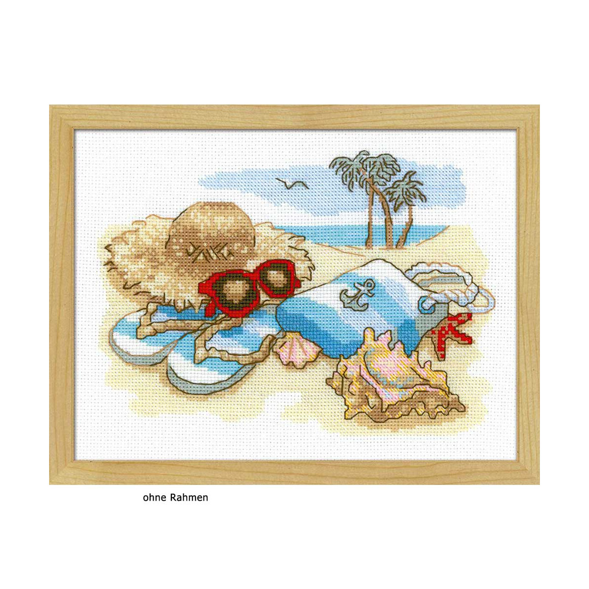 Riolis counted cross stitch Kit Holiday by the Sea, DIY