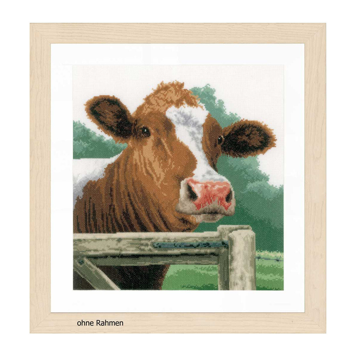 Lanarte cross stitch kit "cow", Aida, counted, DIY