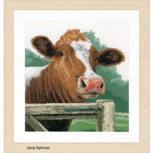 Lanarte cross stitch kit "cow", Aida, counted, DIY