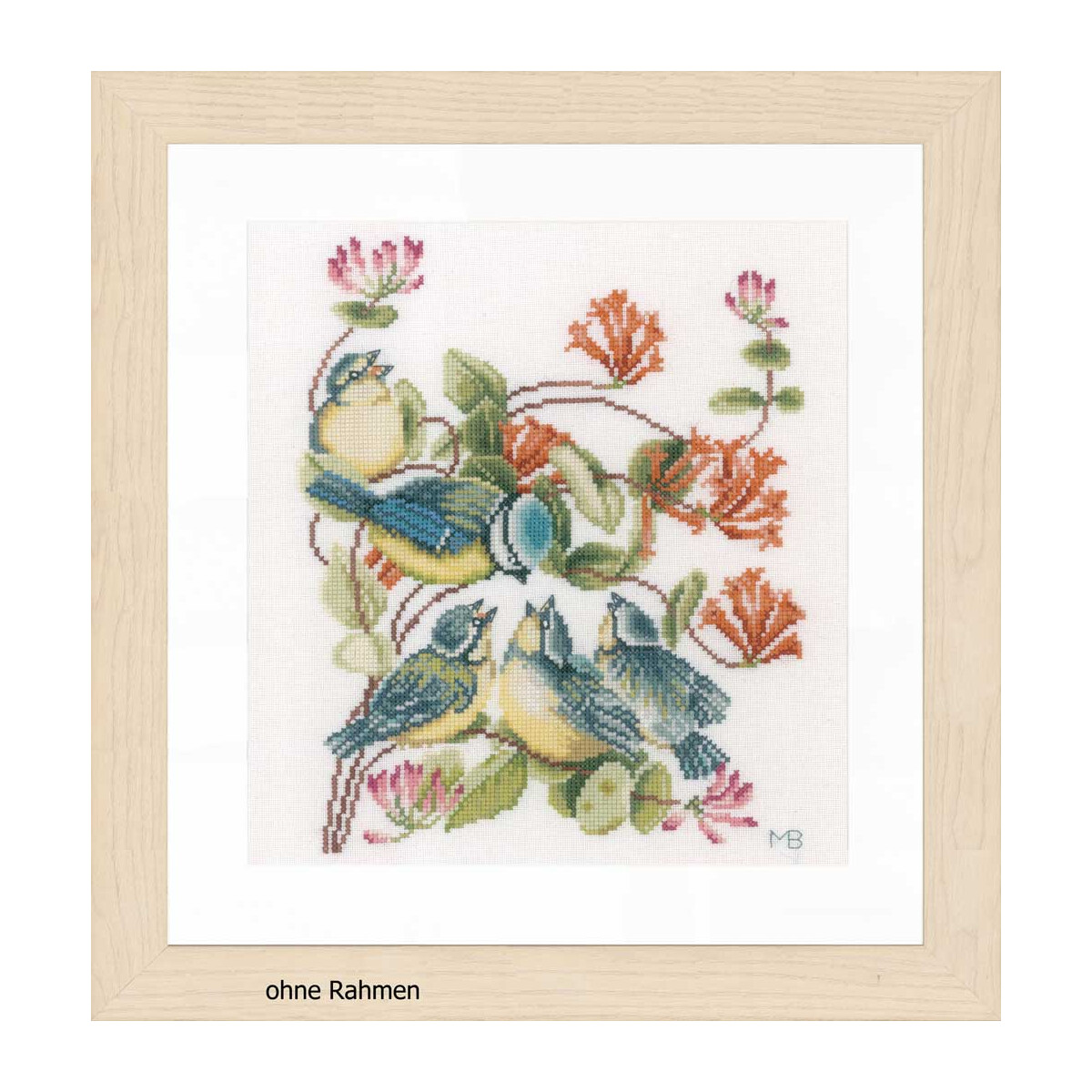 A framed artwork from Lanarte embroidery pack features...