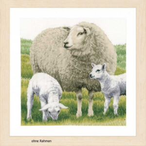 Lanarte cross stitch kit "sheep", counted, DIY