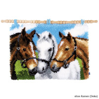 Vervaco Latch hook rug kit Horses, DIY
