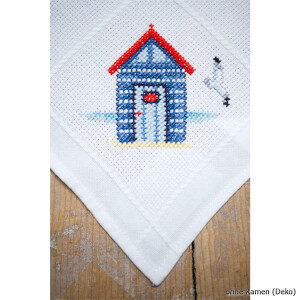 Vervaco Aida tablecloth stitch embroidery kit Maritime design, DIY