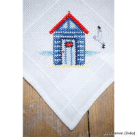 Vervaco Aida tablecloth stitch embroidery kit Maritime design, DIY
