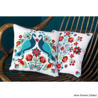 Vervaco Tapestry kit cushion LMV Folklore, stamped, DIY