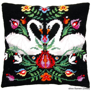 Vervaco tapijtkussen "Zara", borduurmotief getekend