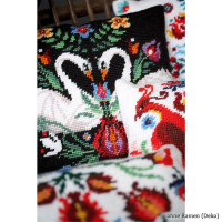 Cojín de tapiz Vervaco "Zara", diseño de bordado dibujado