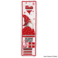 Vervaco Bookmark counted cross stitch kit Christmas gnomes kit of 2, DIY