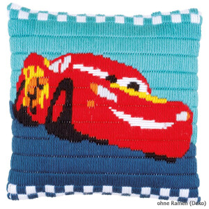 Vervaco Long stitch kit cushion stamped Disney Cars, DIY