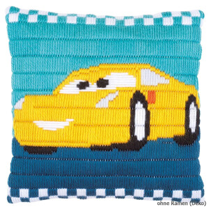 Vervaco Long stitch kit cushion stamped Disney Cars Cruz,...