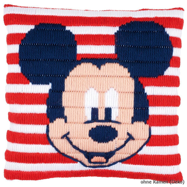 Vervaco Long stitch kit cushion stamped Disney Mickey Mouse, DIY
