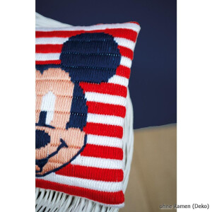 Vervaco Long stitch kit cushion stamped Disney Mickey...