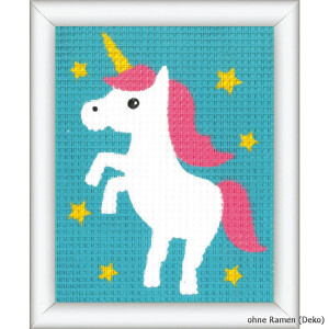 Vervaco stitch kit Unicorn, stamped, DIY