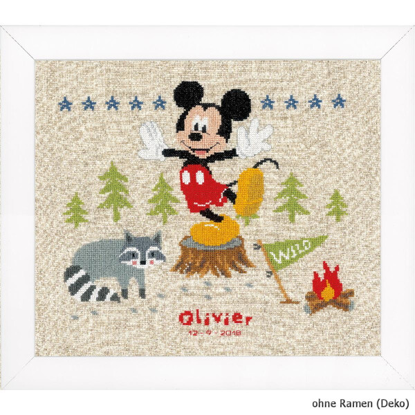 Vervaco Counted cross stitch kit Disney A woodsy adventure, DIY
