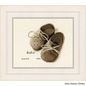 Vervaco Counted cross stitch kit First shoes, DIY