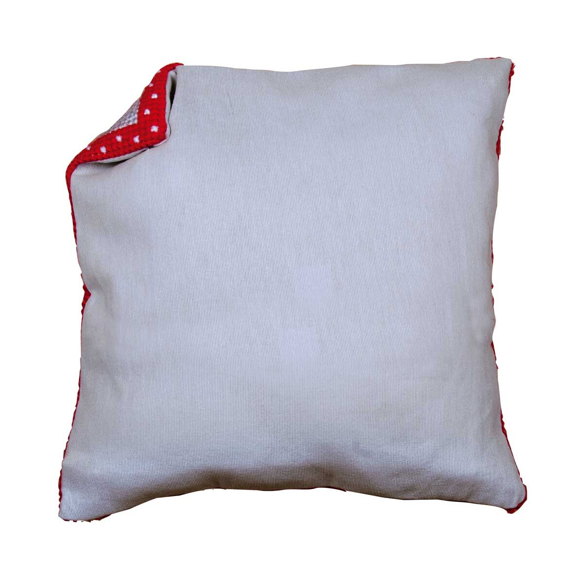 Vervaco Cushion Back without Zipper - Gray, 45 x 45 cm, DIY