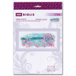 Riolis counted cross stitch Kit Sakura. Fuji, DIY