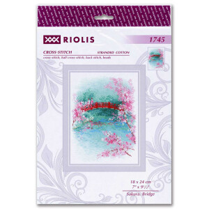 Riolis kruissteek set "Sakura. Brug", telpatroon