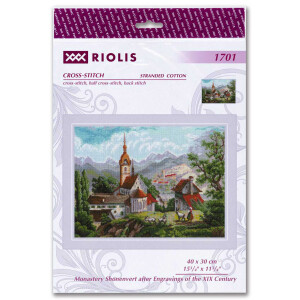 Riolis counted cross stitch Kit Monastery Shonenvert after engravings of the XIX century, DIY