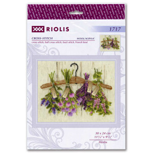 Riolis counted cross stitch Kit Herbs, DIY
