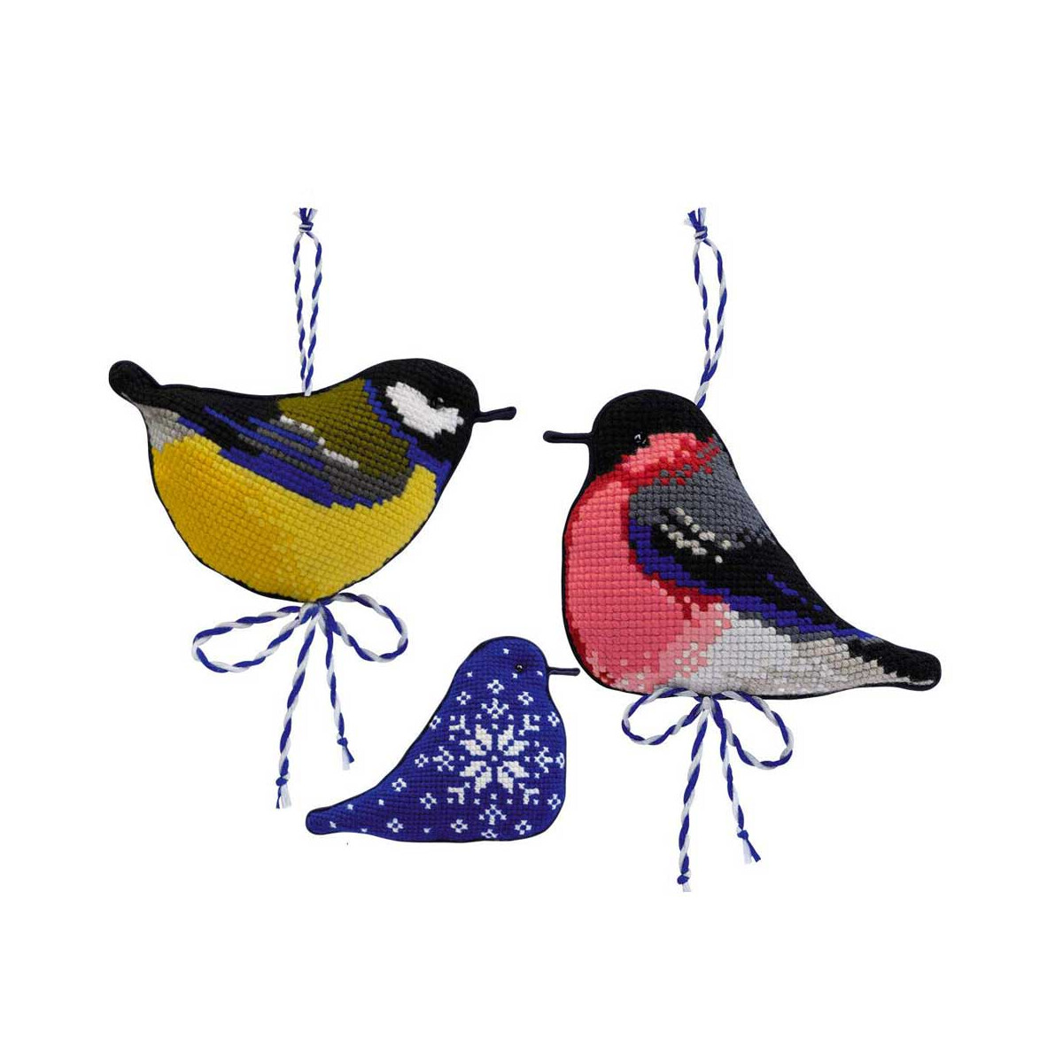 Riolis counted cross stitch Kit Winter Birds, DIY