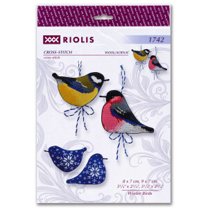 Riolis counted cross stitch Kit Winter Birds, DIY