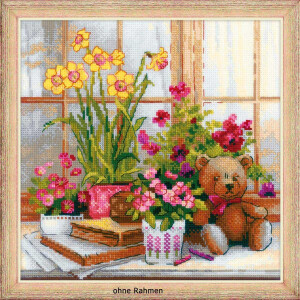 Riolis counted cross stitch Kit Daffodils On The...