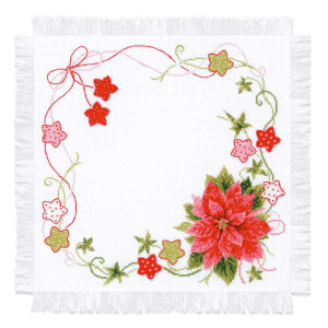Riolis counted cross stitch Kit Christmas Table Topper, DIY