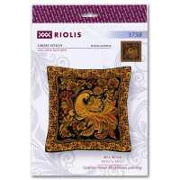 Riolis counted cross stitch Kit Cushion/Panel Khokhloma Painting, DIY