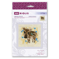 Riolis borduurpakket "Klein Zwijn", nummervoorbeeld