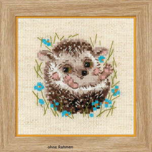 Riolis counted cross stitch Kit Little Hedgehog, DIY