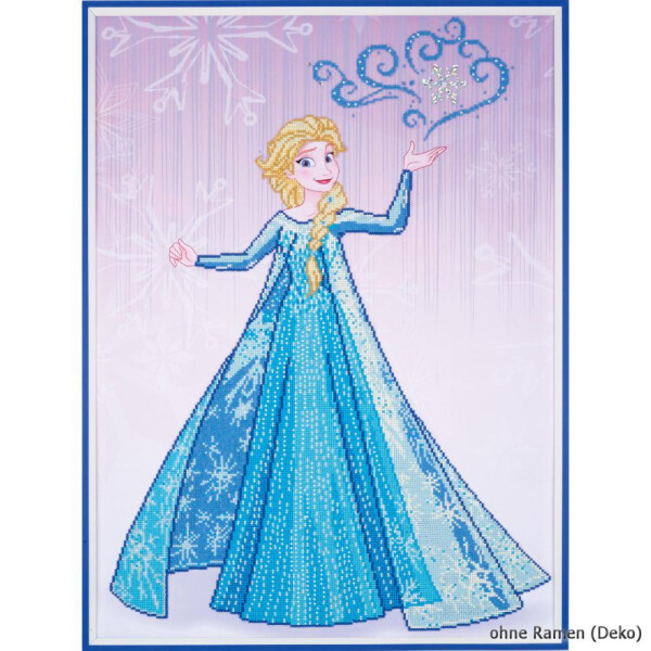 Снято с производства Vervaco Набор для алмазной живописи Disney Elsa