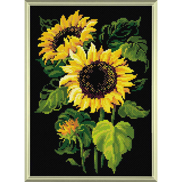 Auslaufmodell Riolis Diamanten Malerei "Sonnenblumen"