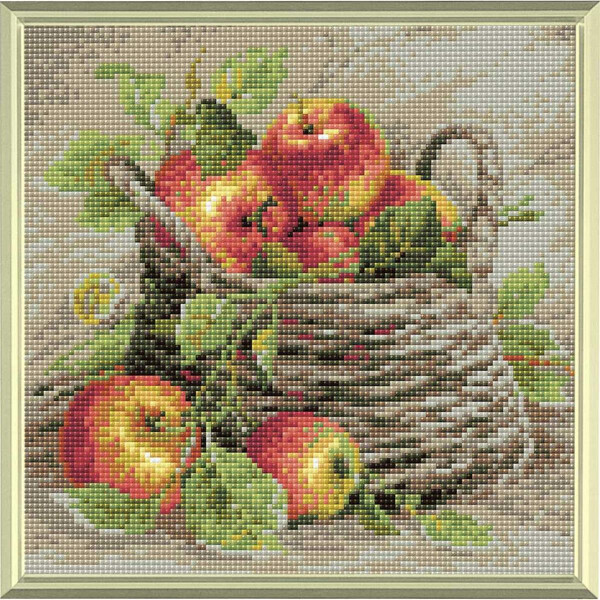Алмазная живопись Риолис "Спелые яблоки