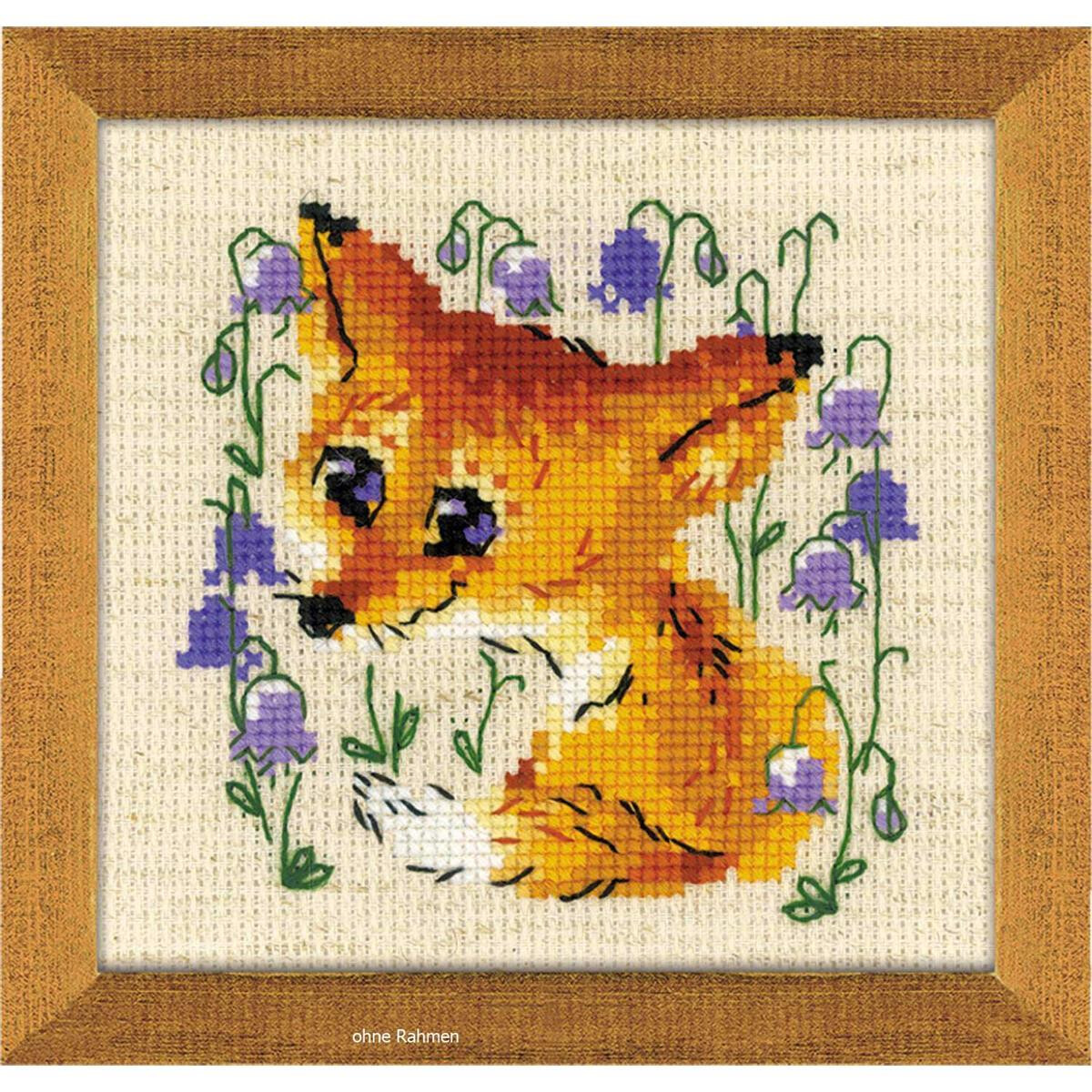 Riolis counted cross stitch Kit Little Fox, DIY