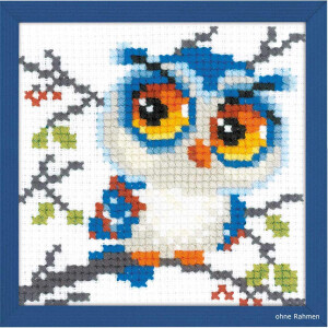 Riolis counted cross stitch Kit Scops Owl, DIY