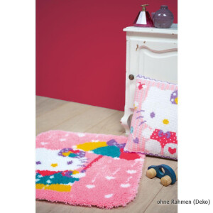 Vervaco Latch hook shaped rug kit HK A shower of hearts, DIY