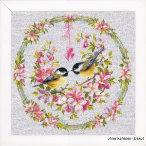 Vervaco Counted cross stitch kit titmouse in flower...