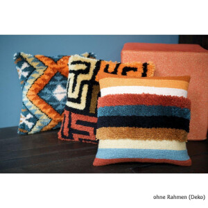 Vervaco Latch hook kit cushion Boho ethnic print, DIY