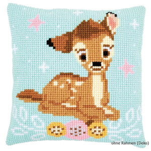 Vervaco stamped cross stitch kit cushion Disney Bambi, DIY