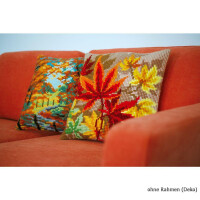 Vervaco stamped cross stitch kit cushion Autumn landscape, DIY