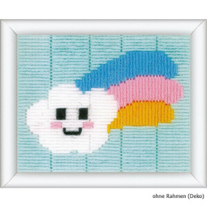 Vervaco Long stitch kit Little cloud & rainbow, DIY