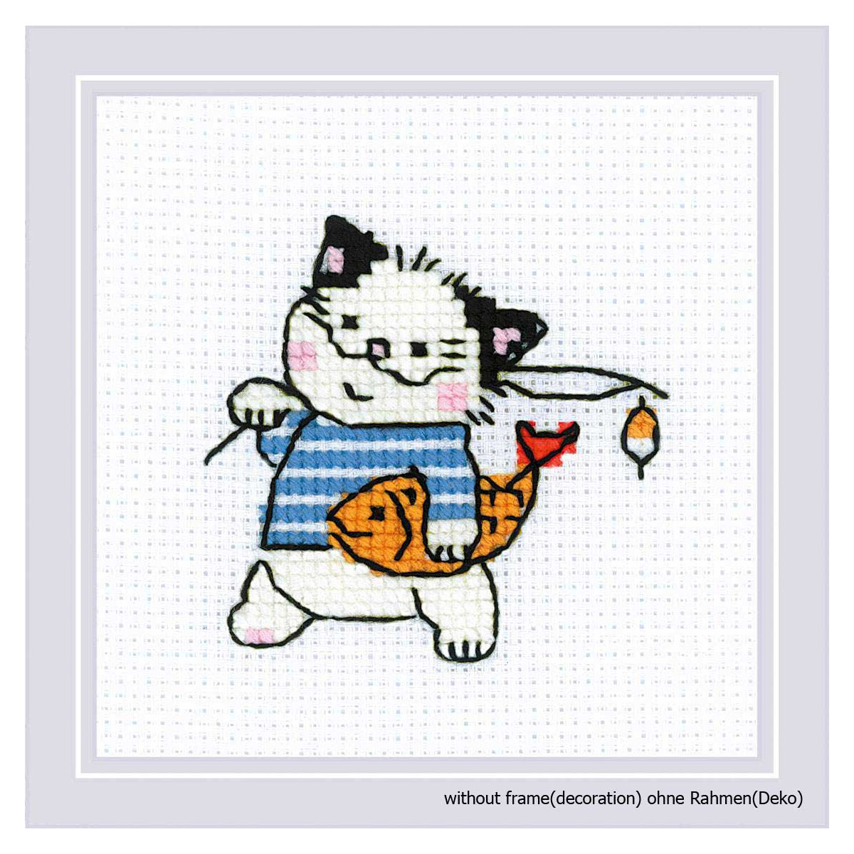 "The Cat Crew. Fisherman" embroidery kit cross...