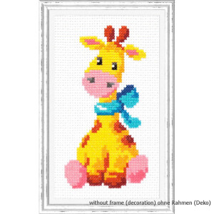 Magic Needle Counted cross stitch kit Giraffe, 8 x 15cm