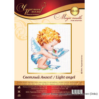 Set di punti croce Magic Needle "Light Angel", motivo di conteggio, 12x14cm