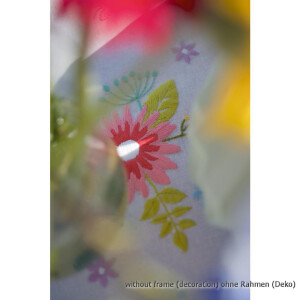 Набор для вышивания Vervaco с напечатанным дизайном скатерть раннер "Весенние цветы", дизайн вышивки предварительно нарисован