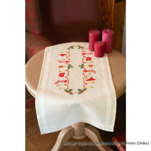 Vervaco tablerunner stitch embroidery kit Christmas ,...