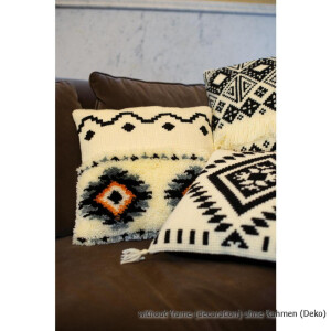 Vervaco Pack de cojines Combi Knotting Embroidery "Ethnic", diseño de bordado prediseñado