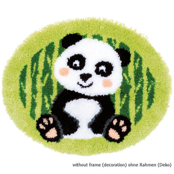 Vervaco Latch hook shaped carpet kit Panda, stamped, DIY