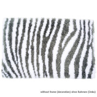 Auslaufmodell Vervaco Knüpfteppich "Zebra Look"